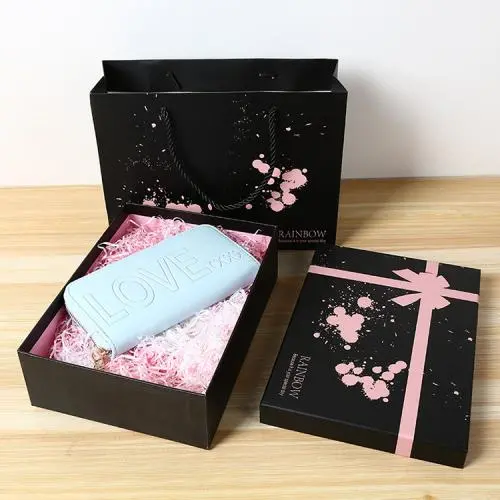 Personalisierte Luxus-Hochwertige Romantische Karton Geschenkbox mit Griffbeutel
