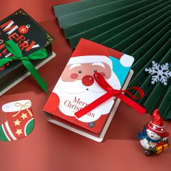 Wholesale New Design Book Shaped Color Printing Christmas Gift Packaging Box