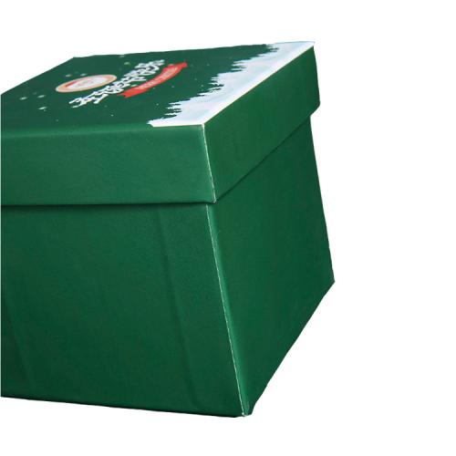 Wholesale customized logo hot sale creative cute Christmas cardboard gift packing box with handle