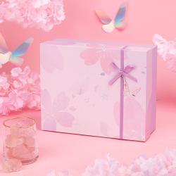 Hot Sale Luxury Custom Elegant Romantic Pink Valentine Rigid Gift Box Packaging