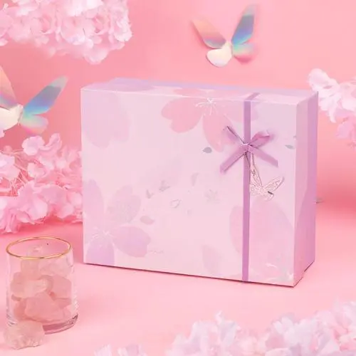 Hot Sale Luxury Custom Elegant Romantic Pink Valentine Rigid Gift Box Packaging Hot Sale Luxury Custom Elegant Romantic Pink Valentine Rigid Gift Box Packaging