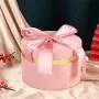 Großhandel hochwertige, individuelle, luxuriöse, runde, starre Geschenkkartons mit Schleifen für die Verpackung