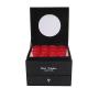 Customized High Quality Romantic Rigid Cardboard Box Textural Jewelry Gift Boxes With Mirror