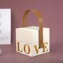 Hot-selling Customized Size Logo Rigid Cardboard Gift Packaging Box With Handle