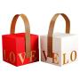 Hot-selling Customized Size Logo Rigid Cardboard Gift Packaging Box With Handle