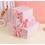 Wholesale Hot-selling Luxury Cardboard Packing Gift Box With Pink Bowknot