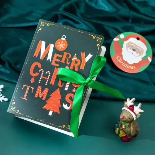Großhandel Neue Design Buchförmige Farbverlauf Druck Weihnachtsgeschenkverpackung Kartons
