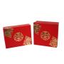 High Quality Red Festive Wedding Gift Packaging Box Custom Large Capacity Gift Box