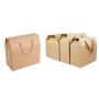 High Quality Low Price Custom Logo Wholesale Brown Kraft Packaging Paper Boxes With Handle