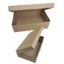 High Quality Kraft Paper Board Box Folding Flip Shoe Packaging Box With Custom Own Logo