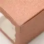 Boîte d'emballage personnalisée rose écologique en papier artistique avec fenêtre, pour cadeaux et cosmétiques.