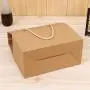 Wholesale High Quality Custom Logo Reasonable Corrugated Kraft Paper Disposable Paperboard Packaging Box With Handle Wholesale High Quality Custom Logo Reasonable Corrugated Kraft Paper Disposable Paperboard Packaging Box With Handle