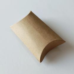 Custom Logo Best Selling Packaging Small Recycled Kraft Paper Pillow Box