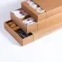 Hochwertige Großhandel Öko-freundliche Braune Recycling-Schreibwaren-Karton Geschenkverpackung mit individuellem Logo