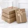 Elegant Eco-friendly Hot Sale Kraft Packaging Paper Boxes Cover And Tray With Bowknot Ribbon Elegant Eco-friendly Hot Sale Kraft Packaging Paper Boxes Cover And Tray With Bowknot Ribbon