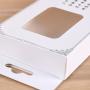 Wholesale Cheap Customized 4 Color Plain Square Paper Candle Box With Window