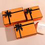Luxury low price custom logo fancy cardboard personalised  t-shirt packaging box with ribbon ties