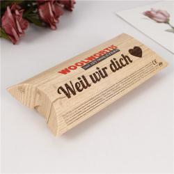 Eco-friendly  Low Price High Quality Custom Logo Color Printed Recycled Kraft Paper Pillow Box