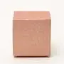 Boîte d'emballage personnalisée rose écologique en papier artistique avec fenêtre, pour cadeaux et cosmétiques.