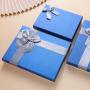 Luxury low price custom logo fancy cardboard personalised  t-shirt packaging box with ribbon ties
