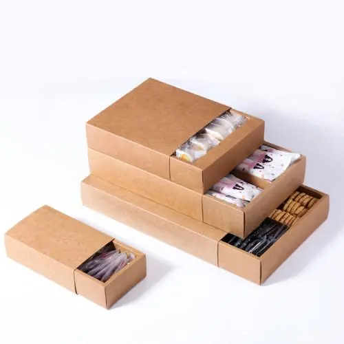 Hochwertige Großhandel Öko-freundliche Braune Recycling-Schreibwaren-Karton Geschenkverpackung mit individuellem Logo