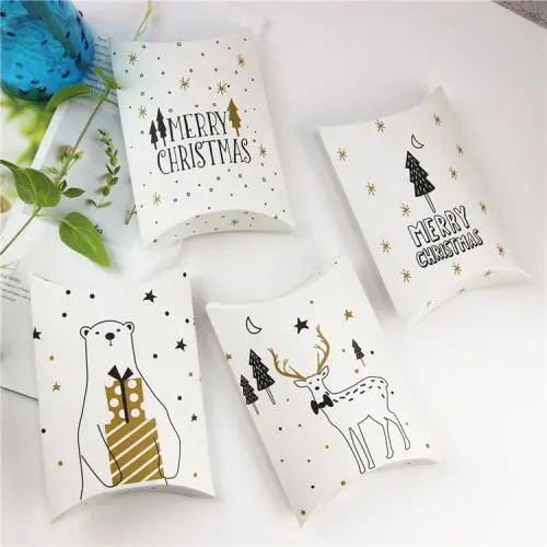 Fancy Wholesale Eco-friendly Recycled Color Printed Paper Pillow Paper Packaging Box With Custom Logo Fancy Wholesale Eco-friendly Recycled Color Printed Paper Pillow Paper Packaging Box With Custom Logo