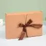 Elegant Fancy Folding Custom Kraft Packaging Paper Boxes With Own Logo And Ribbon Tie