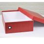 Low Moq Handmade High Quality Single Color Paper Shoe Packaging Boxes With Custom Own Logo