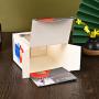 Printed Fancy Paper Custom Packaging Paper Box With Clear Window Front