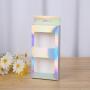source factory direct selling customize laser effect paper box with window lid