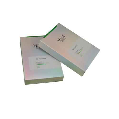 custom design cardboard paper reversed varnishing face mask paper box
