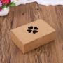 Handmade Personalised Custom Logo Brown Color Printing Kraft Gift Packaging Paper Box In Stock