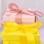 Manufacture Customized Logo Cute Large Paper Gift Packaging Box Set With Ribbon Closure
