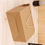 Wholesale High Quality Custom Logo Reasonable Corrugated Kraft Paper Disposable Paperboard Packaging Box With Handle