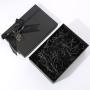 Luxury low price custom logo fancy cardboard personalised  t-shirt packaging box with ribbon ties
