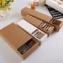 High Quality custom logo easy shipping  eco-friendly portable recycled  drawer box  kraft paper packaging  box