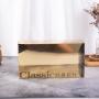 custom logo personalized cardboard shinning design rose gold paper box