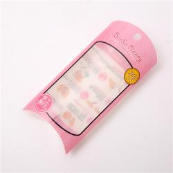 Custom Logo Clear Pvc Plastic Pillow Shaped Nail Sticker Box Packaging Gift Pvc Box