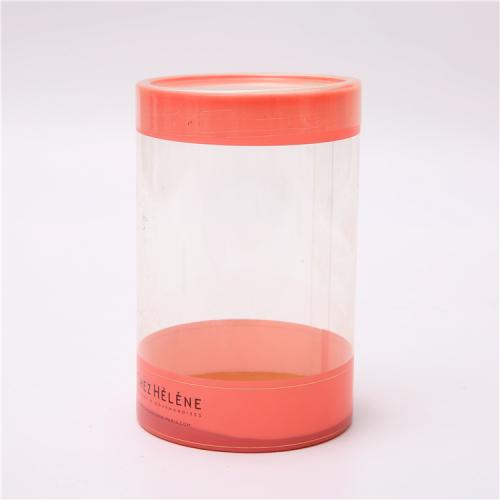 Wholesale Clear Plastic PVC PET PP Cylinder Gift Box Round Packaging Tube with Lid
