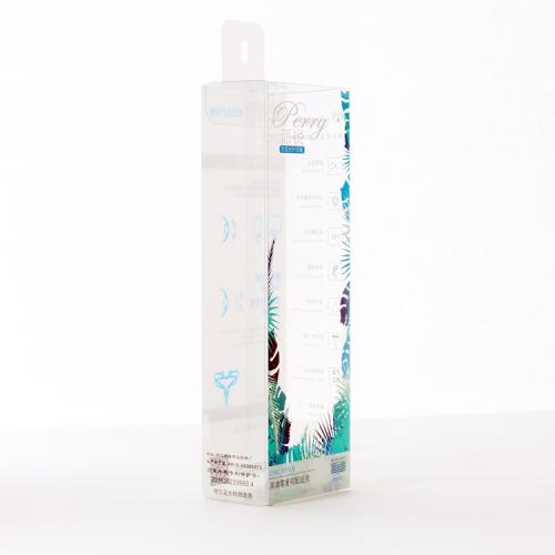 Custom Logo Transparent PVC PET Folding Plastic Gift Box Cosmetics Box