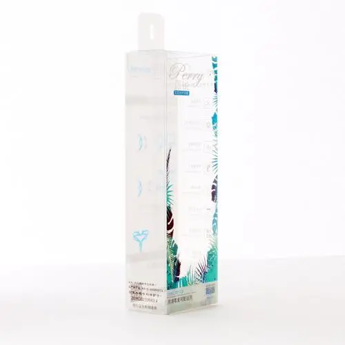 Maßgeschneidertes Logo Transparenter PVC PET Faltbarer Plastik Geschenkbox Kosmetikbox
