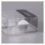 Customized eco-friendly rectangular shaped plastic transparent pet pvc package box with own design