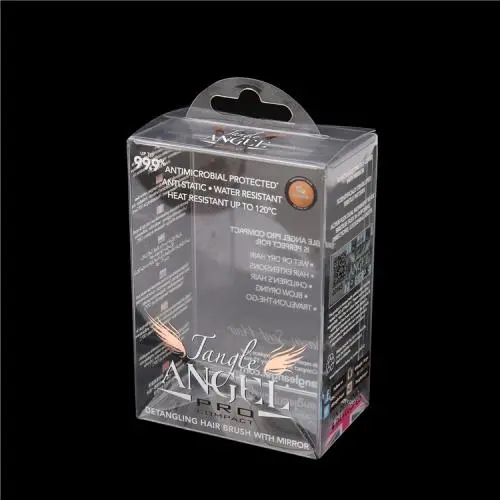 New Clear Pet/pvc/pp Packaging Box For Women Pocket Hair Brush Comb Mirror Set Foldable Box