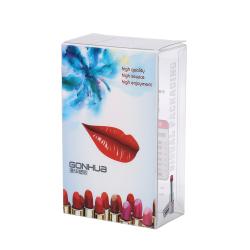 Customized  luxury delicate lipstick packaging plastic transparent plastic pet pvc box