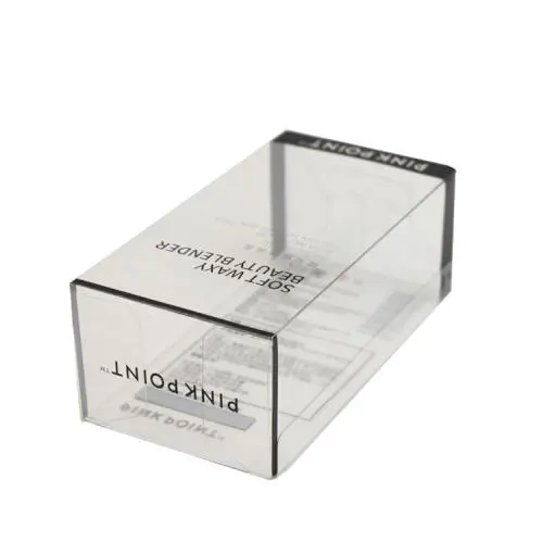 Customized high quality delicate transparent plastic pet pvc cosmetic packaging box with design logo Customized high quality delicate transparent plastic pet pvc cosmetic packaging box with design logo