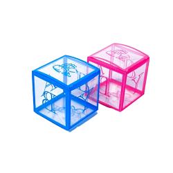 Manufacture customized alternative types color printing clear plastic pet box with custom logo