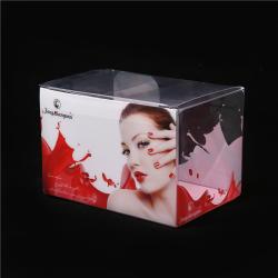 Custom Logo Printing Luxury Cosmetic Package Box Pet Plastic Box With Lid