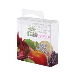 Customized  portable vegetable  transparent clear plastic pet pvc box with own logo