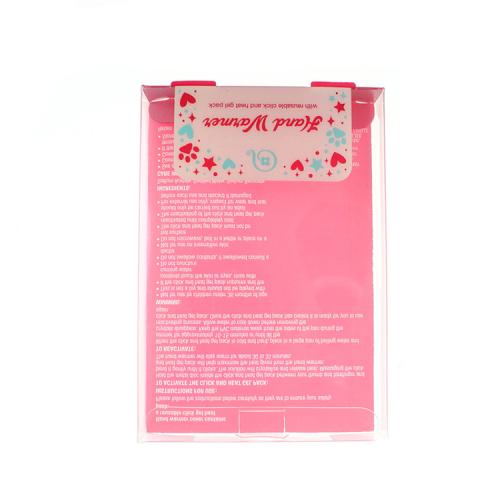Manufacture factory high quality frosted cute pink color printed plastic pet packaging  box with custom logo