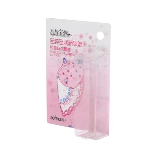 High Quality wholesale transparent plastic delicate pink color printing clear pet  pvc box